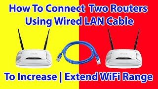 ✓ How to connect two routers to Increase or Extend Home WiFi Range  WiFi Repeater WiFi Extender [upl. by Arvid]