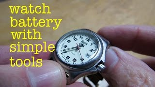 How to Save Money ● Replace Watch Battery with Simple Tools [upl. by Warford]