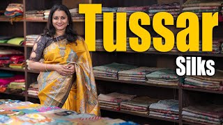 Pure Tussar Silk Sarees  Prashanti  4 Apr 2023 [upl. by Wexler]