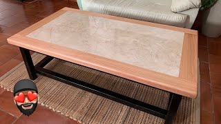 Construir MESA de centro con madera y un PORCELANATO [upl. by Kleeman953]