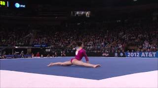 Alexandra Raisman  Floor Exercise  2012 ATampT American Cup [upl. by Noet]