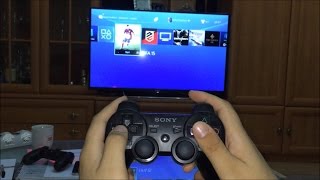 Connect PS3 controller DualShock 3 to Playstation 4 wirelessly [upl. by Aisatsan]