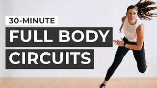 30Minute Full Body CIRCUIT WORKOUT with Dumbbells 🔥 [upl. by Coriss72]