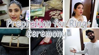 VLOG  Ring ceremony prepration  taiyari kaise hui [upl. by Sirrep189]