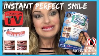 Perfect Instant Smile Press On Veneers Demo amp Review [upl. by Airdnna586]