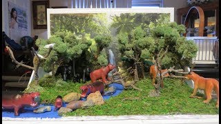 HOW TO MAKE A RAINFOREST DIORAMA 6th Grader project [upl. by Ahsikrats]