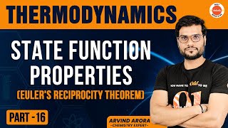 STATE Function Properties Eulers Reciprocity TheoremThermoDynamics amp chemistrypart 16 [upl. by Gillie]