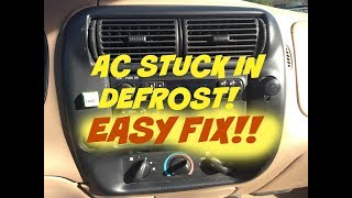 How to fix Ford AC defrost only  Vacuum leak  vent bypass [upl. by Yraillih]