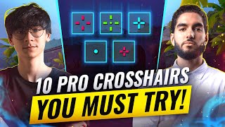 Want INSANE AIM Try These 10 PRO Crosshairs  Valorant [upl. by Ignatia]