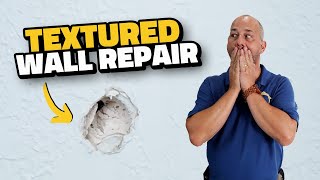 How to Repair a Textured Wall in 3 Different Ways [upl. by Valenba679]