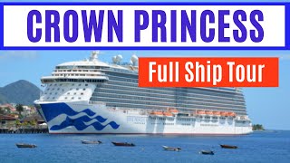 Crown Princess Full SHIP TOUR  including an Inside Cabin Tour [upl. by Goldman]