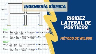 INGENIERÍA SÍSMICA  RIGIDEZ LATERAL DE PÓRTICOS  MÉTODO DE WILBUR [upl. by Warren]