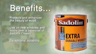 Sadolin Extra Durable Woodstain [upl. by Oicneconi]