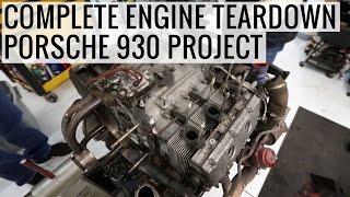 Complete Engine Teardown  Porsche 930 Project  EP02 [upl. by Acinnad]