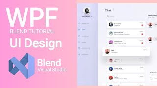 WPF Tutorial  Designing and Using Custom UI Controls in WPF Visual C Messenger UI [upl. by Siger]