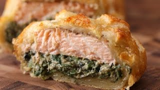 Puff Pastry Salmon Salmon Wellington [upl. by Bianchi456]