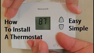 How To Install Replace A Thermostat [upl. by Turne]