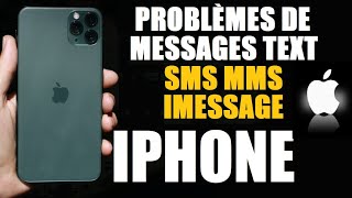 Comment régler le problème de messages SMS MMS amp iMessage sur un iPhone [upl. by Congdon]