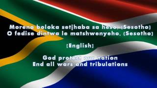 South African Nation Anthem Lyrics  English Translation [upl. by Ballman]