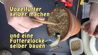 Vogelfutter  Futterglocke  selber machen [upl. by Lyrehs]