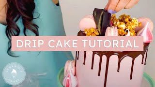 How To Decorate A Drip Cake  Georgias Cakes [upl. by Sula]