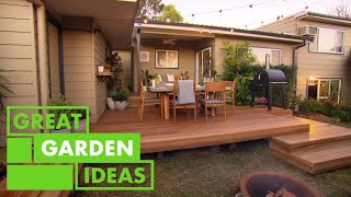 This EPIC Backyard Makeover Includes a Pizza Oven and Even a TV  GARDEN  Great Home Ideas [upl. by Priscilla264]