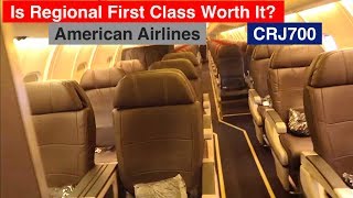 TRIP REPORT  Short Haul First Class  CRJ700  Review With American Airlines [upl. by Nelie]