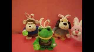 Dandee Easter Animated Frog Puppy and Monkey [upl. by Jay]