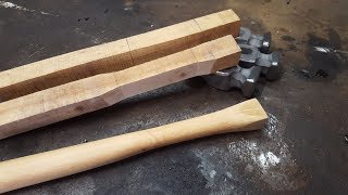 Make A Hammer Handle From Scratch Part I [upl. by Yrojram]