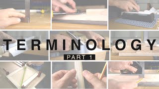 Beginner Woodworking and Carpentry Terminology Part 1 [upl. by Olaf]