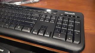 Microsoft Wired Keyboard 600 Black unboxing and review [upl. by Ettesyl]