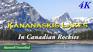 Drive to Kananaskis Lake in Rocky Mountains – Alberta Canada Travel 4K [upl. by Erdah397]