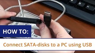 How to connect SATA disks to a PC using USB – SATA IDE adapter [upl. by Aruam]