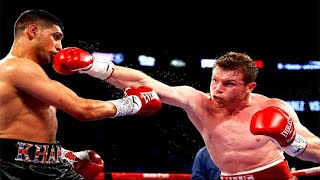 Canelo Alvarez vs Amir Khan  Highlights KNOCKOUT of the Year [upl. by Ayian]