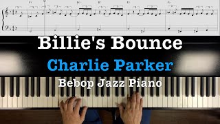 Bebop Jazz Piano Billies Bounce  Charlie Parker Blues in F [upl. by Latona]