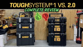 DeWalt ToughSYSTEM 1 Vs Tough SYSTEM 20 Toolboxes  Which one is better [upl. by Elockin]