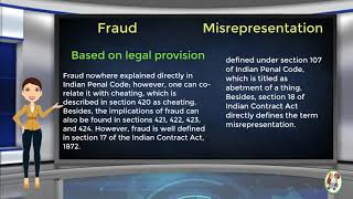 What is Difference Between Fraud amp Misrepresentation [upl. by Leontina]