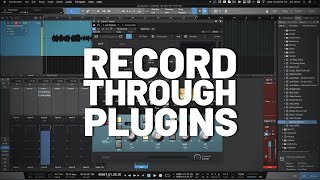 How to Record Through Plugins in StudioOne [upl. by Ylagam]