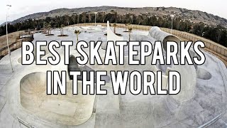 10 BIGGEST Skateparks In The WORLD US UK Canada Australia China [upl. by Annoirb]