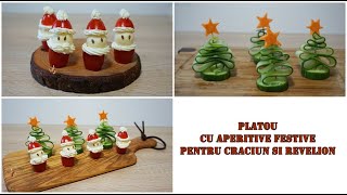 Platou cu aperitive festive de Craciun [upl. by Aikehs999]