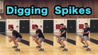 How to DIG Hard Driven Spikes  Volleyball Defense Tutorial [upl. by Marianne]