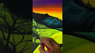 Easy Sunrise 🌅 Acrylic Painting for Beginners [upl. by Enilesoj]