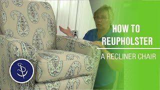 How to Reupholster a Recliner Chair [upl. by Hurff]