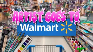 Professional Artist Buys Supplies At WALMART [upl. by Annawad456]