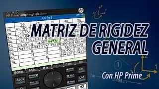 Matriz de Rigidez Global con HP Prime [upl. by Jeannette]