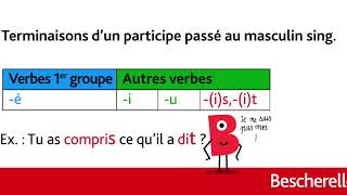 Comment connaître la terminaison dun participe passé [upl. by Faydra]