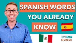 1001 Spanish Words You Already Know  Spanish Cognates [upl. by Eldreeda]