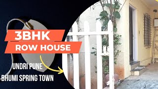 3BHK Row House 111cr Bhumi Spring Town Undri Pune [upl. by Gwynne807]