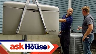 How to Install an Automatic Standby Generator  Ask This Old House [upl. by Akienaj]