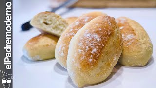 BOLLITOS DE PAN CASERO Fácil ¡Te saldrán a la primera Bolillos o Pan francés [upl. by Lennej]